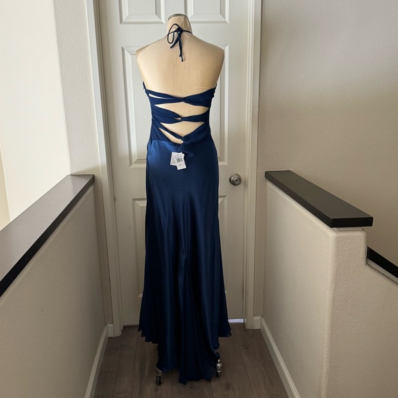 RARE BETSY & ADAM BLUE GOWN - NWT - Picture 1 of 15
